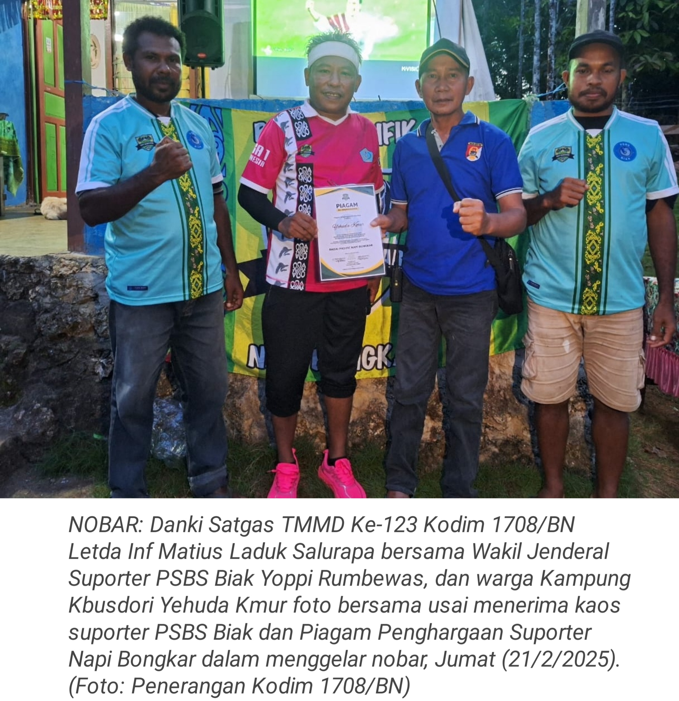 Melalui Nobar, Sukseskan TMMD dan Pererat Kebersamaan TNI dengan Rakyat ...